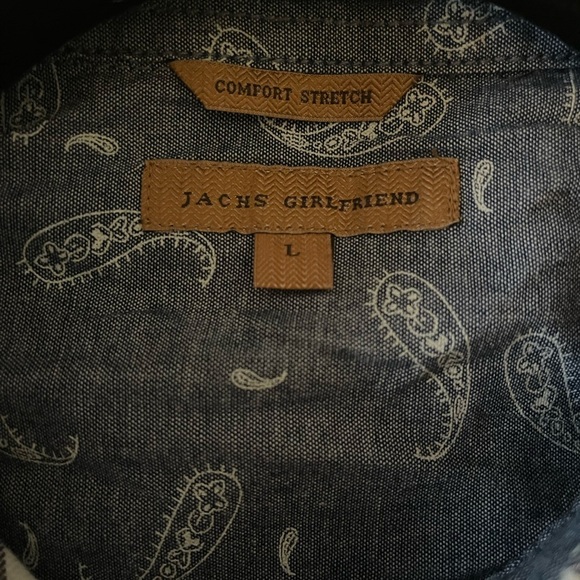 Jachs Girlfriend snap button shirt • women’s large - Picture 7 of 9